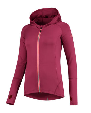 Rogelli Aura Sports Trøje Hooded Dame Cerise Coral Str