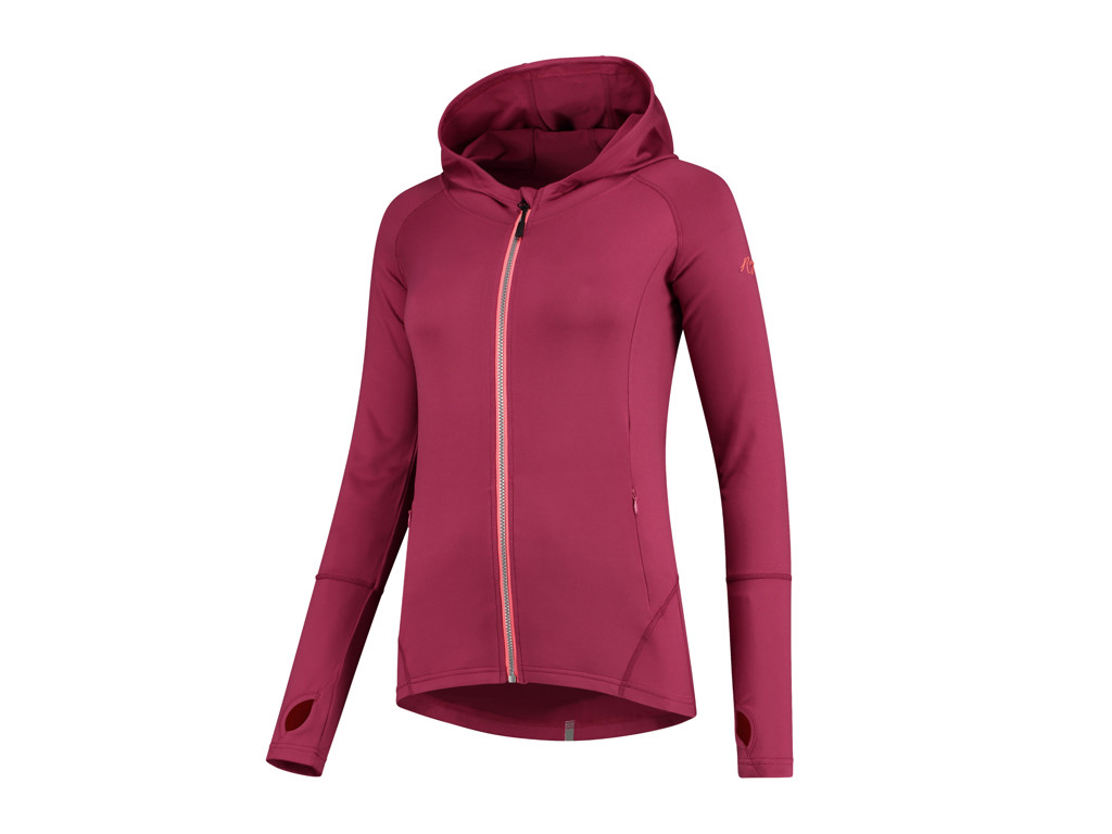 Rogelli Aura Sports Trøje Hooded Dame Cerise Coral Str