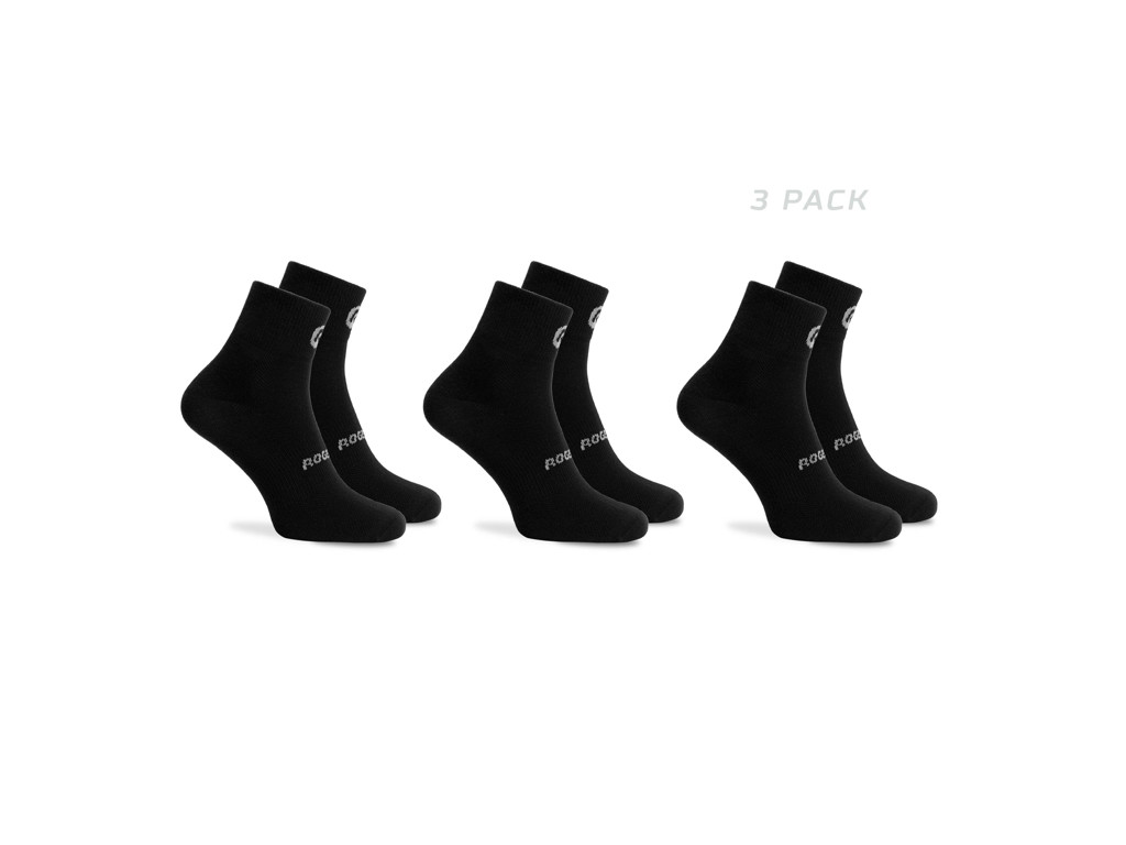 Rogelli Core Strømper Pak Coolmax Sort Str 36-39