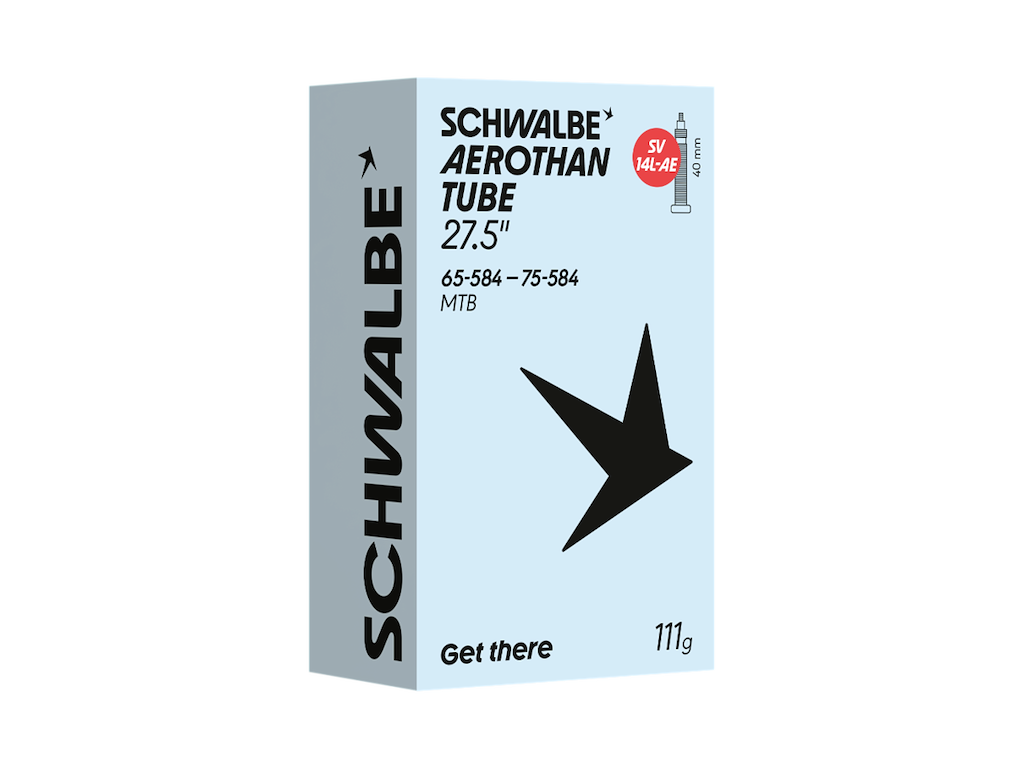 Schwalbe Aerothan Slange 27 Quot 65 75-584 Med 40mm Lang Sv Ventil Sv14l-ae