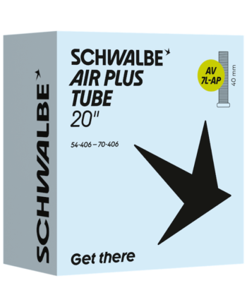 Schwalbe Air Plus Slange 20 Quot X2 10-  80  54 70-406  Med 40mm Lang Autoventil Av7l-ap