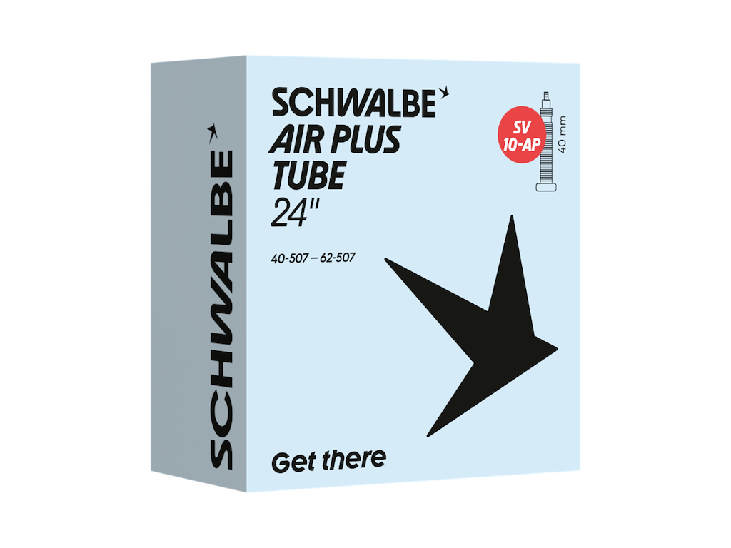 Schwalbe Air Plus Slange 24 Quot X1 60- 50 40 62-507 Med 40mm Lang Racerventil Sv10-ap