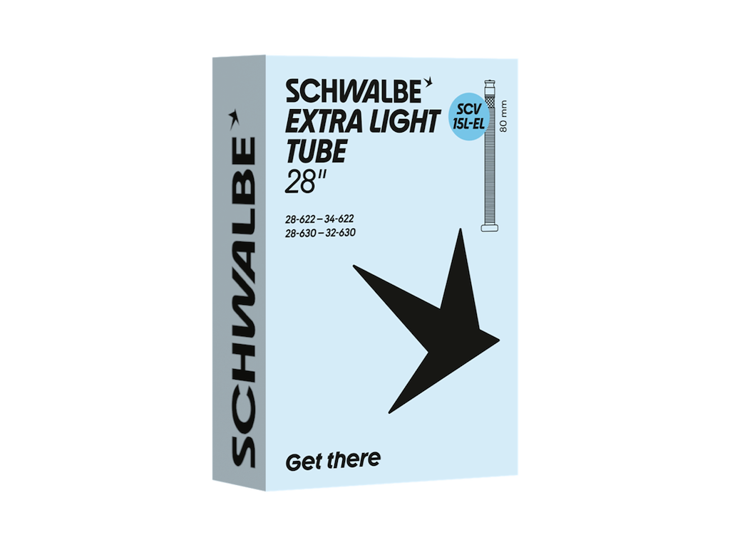 Schwalbe Extra Light Slange 700c 28 Quot X1 10- 40 28 34-622 630 Med 80mm Lang Scv Clik Ventil Scv15l-