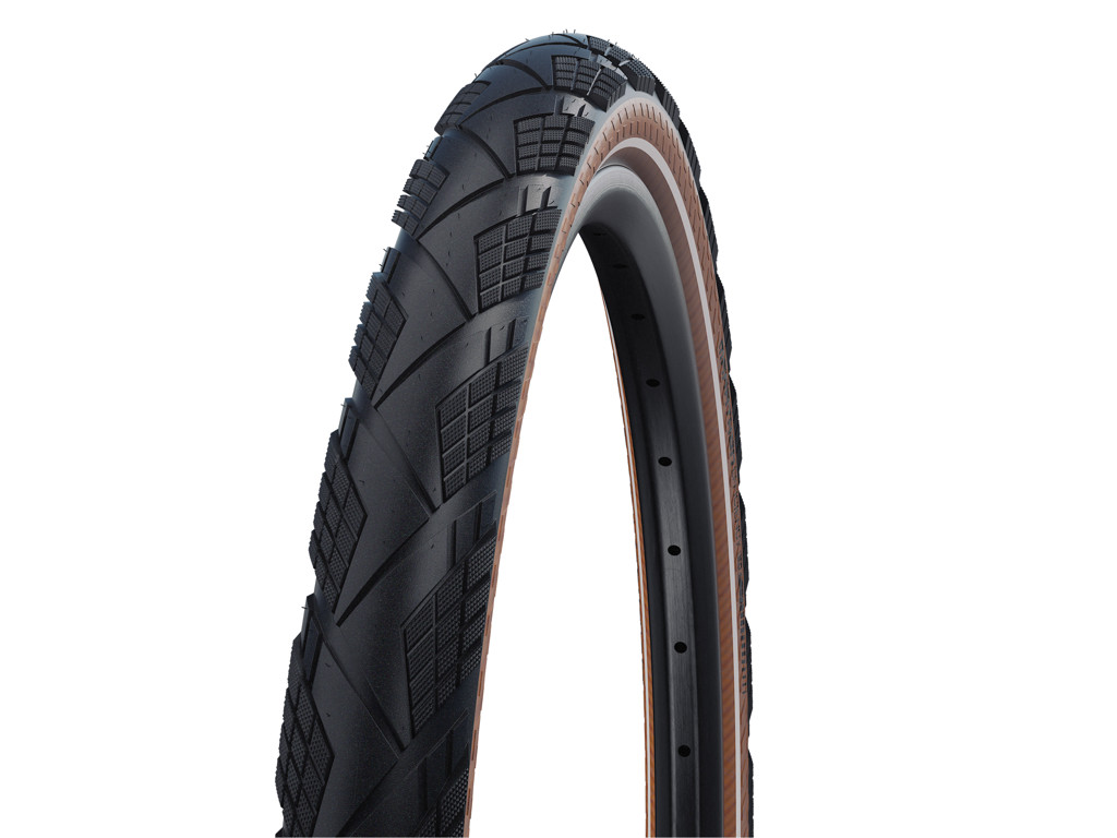 Schwalbe Marathon Efficiency Evo Addix  -guard Foldedæk 27 5x2 35  60-584  Transp  Refleks