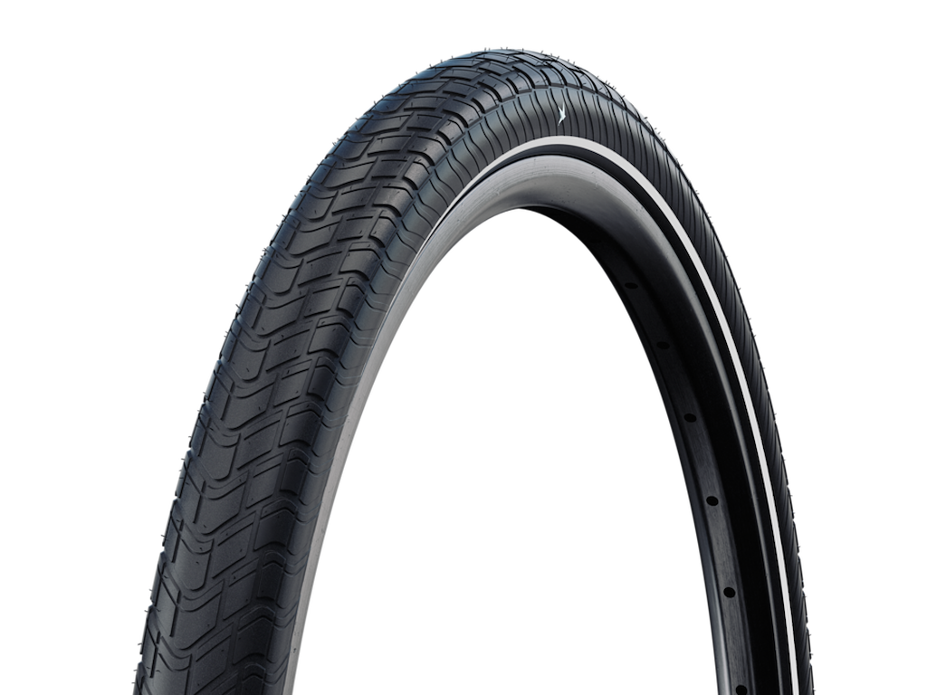 Schwalbe Motion Big Apple Race Guard Tråddæk 27 5x2 60  65-584   -25 Sort Refleks