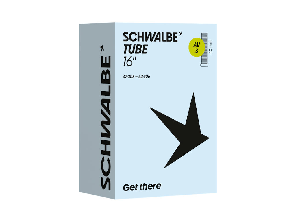 Schwalbe Slange 16 Quot X1 75-  50  47 62  Med 40mm Lang Autoventil Av3