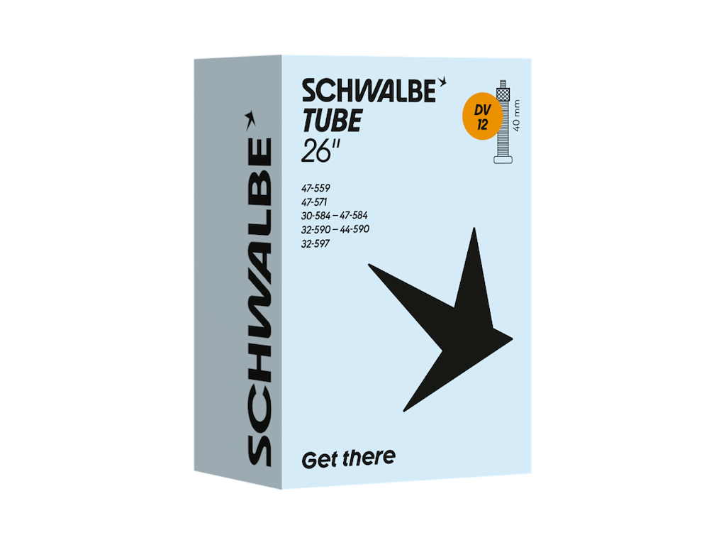 Schwalbe Slange 26 27   Quot X1 20-  90  30 47-559 597  Med 40mm Lang Dunlop Ventil Dv12