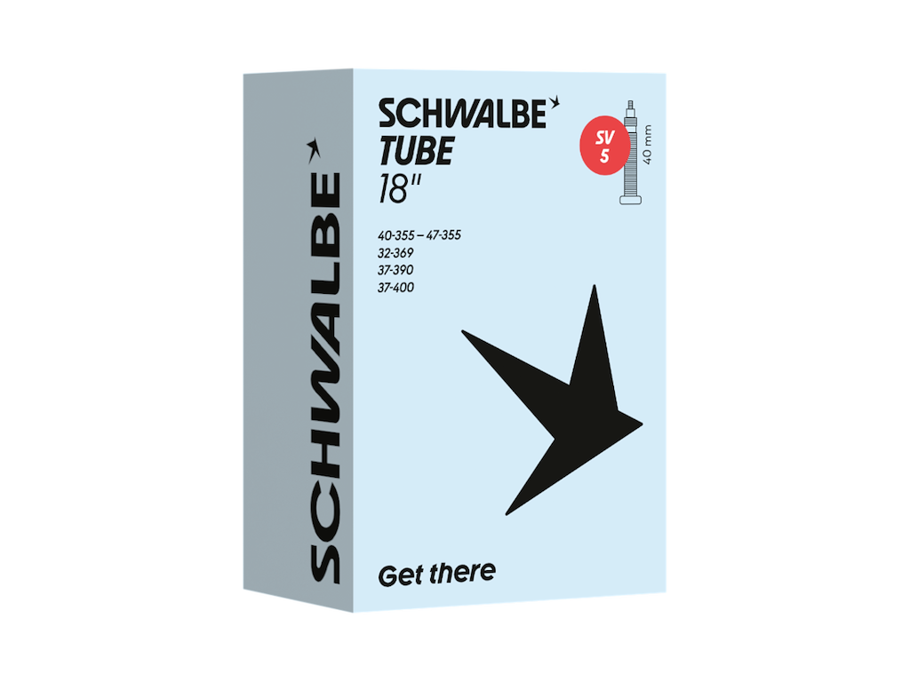 Schwalbe Slange 18 Quot X1 25-  90  32 47-355  Med 40mm Lang Racerventil Sv5