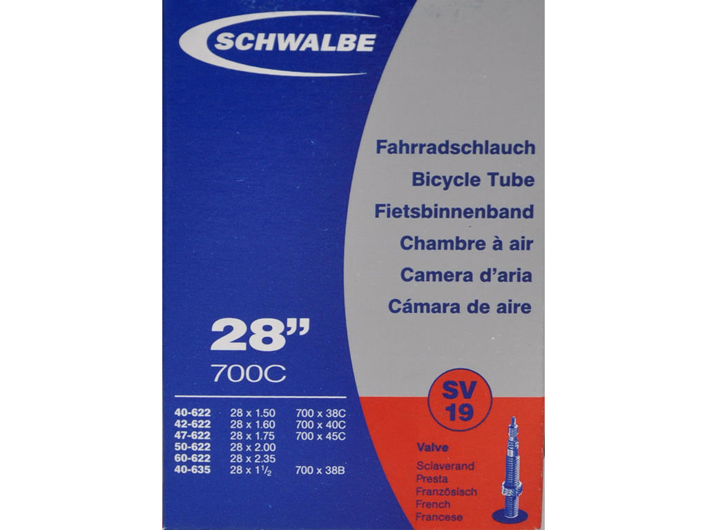 Schwalbe Slange 700x38-62c   27 29 Quot Er Med Racer Ventil Sv19