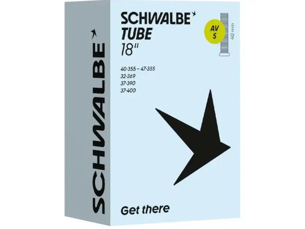 Schwalbe Slange 18     75  Med 40mm Lang Autoventil Av5