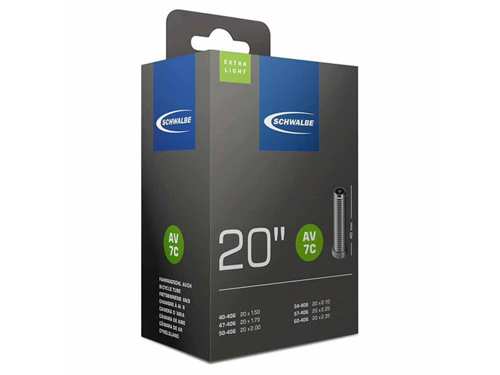 Schwalbe Slange 20     50-  50  -light Med 40mm Lang Autoventil Av7c
