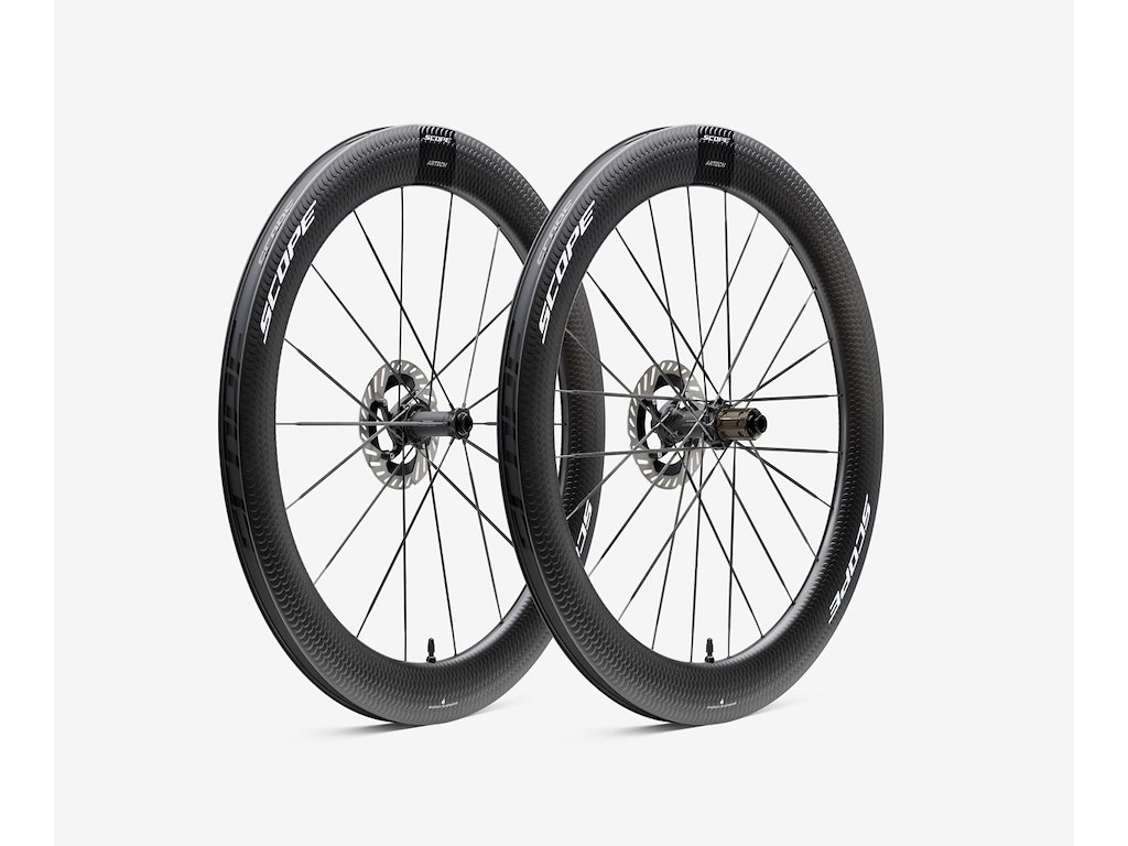 Scope Artech Disc Hjulsæt Carbon Ceramicspeed Lejer 700c 65mm Fælg Og Sram Xdr Body White Decals