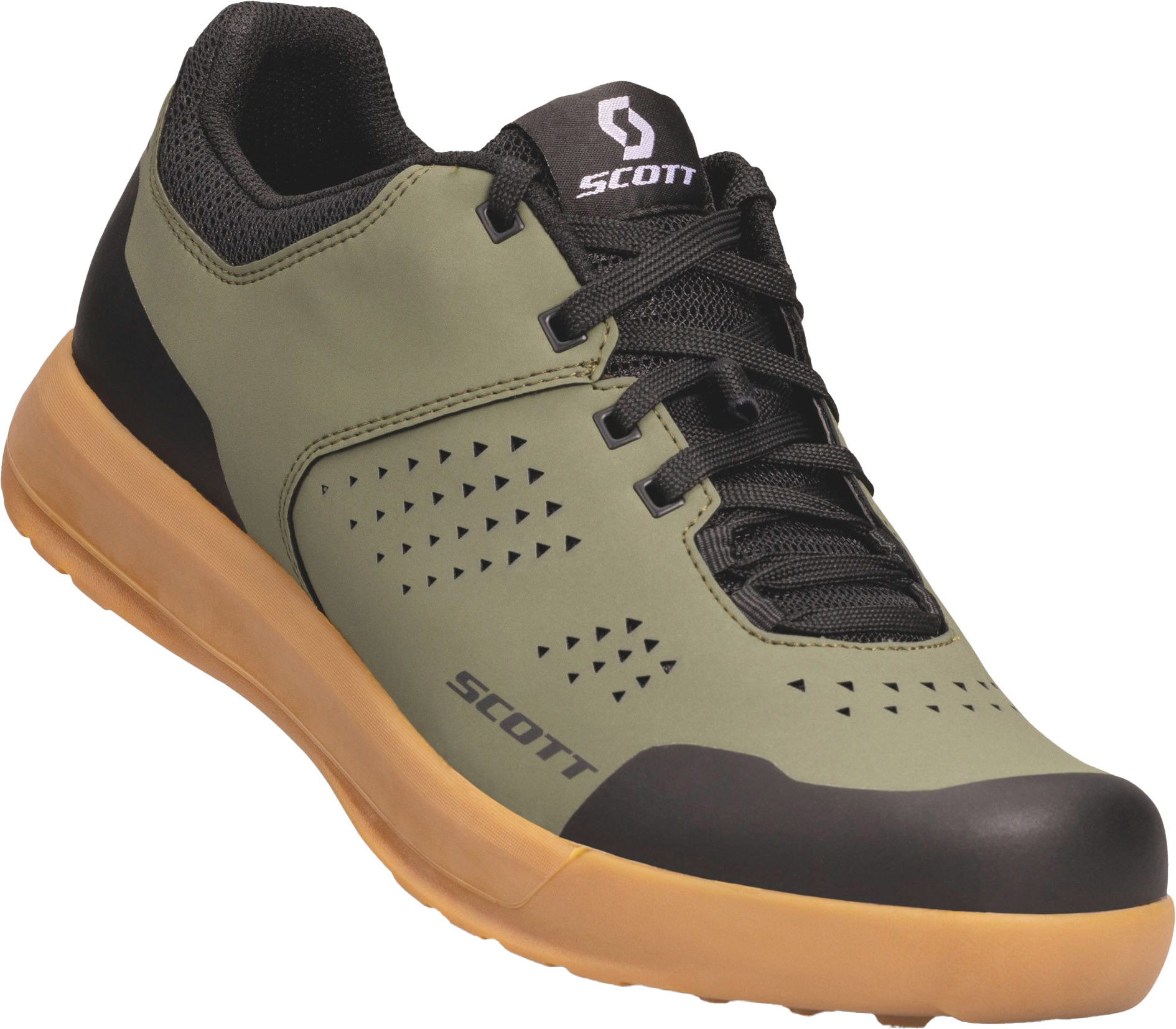 Scott Mtb Shr-alp Flat Lace Cykelsko Moss Green Black