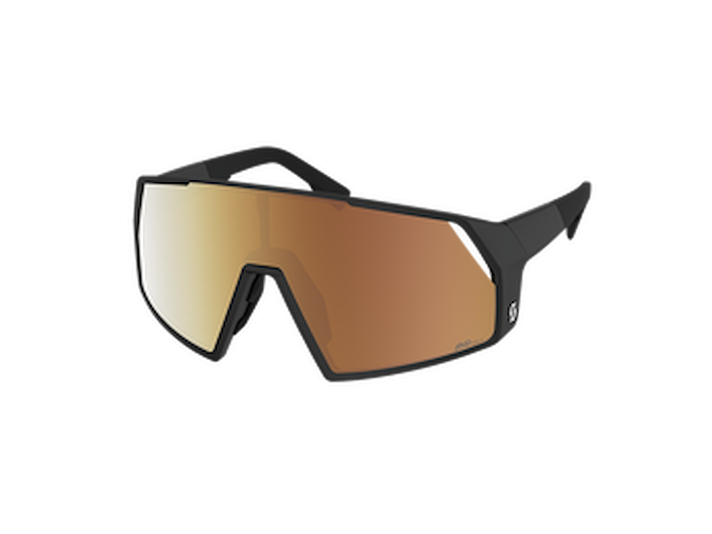 Scott Pro Shield Ls Cykelbriller Sort Amp Ls Gold Chrome