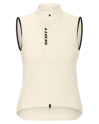 Scott Pro Windbreaker Vest Cykelvest Dame Hvid Str