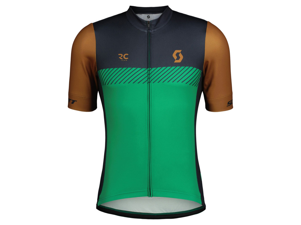 Scott Rc Team Kortærmet Cykeltrøje Bread Brown Amazon Green Herre  Størrelse: Medium