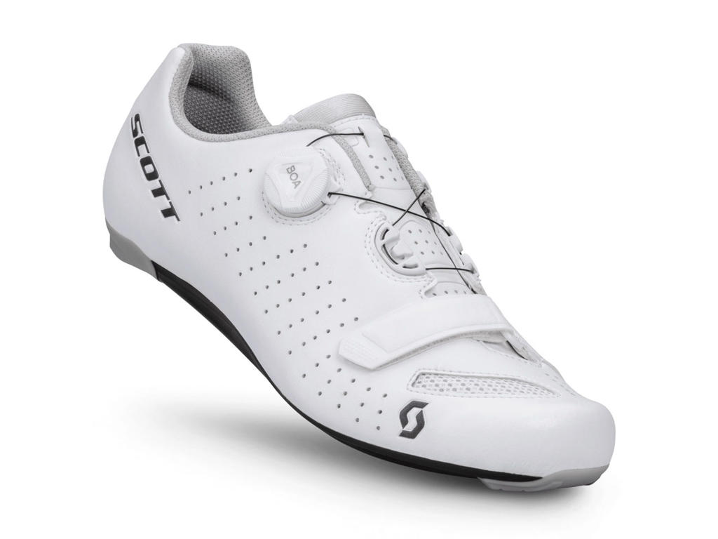 Scott Road Comp Boa Landevejssko White Black Str  43