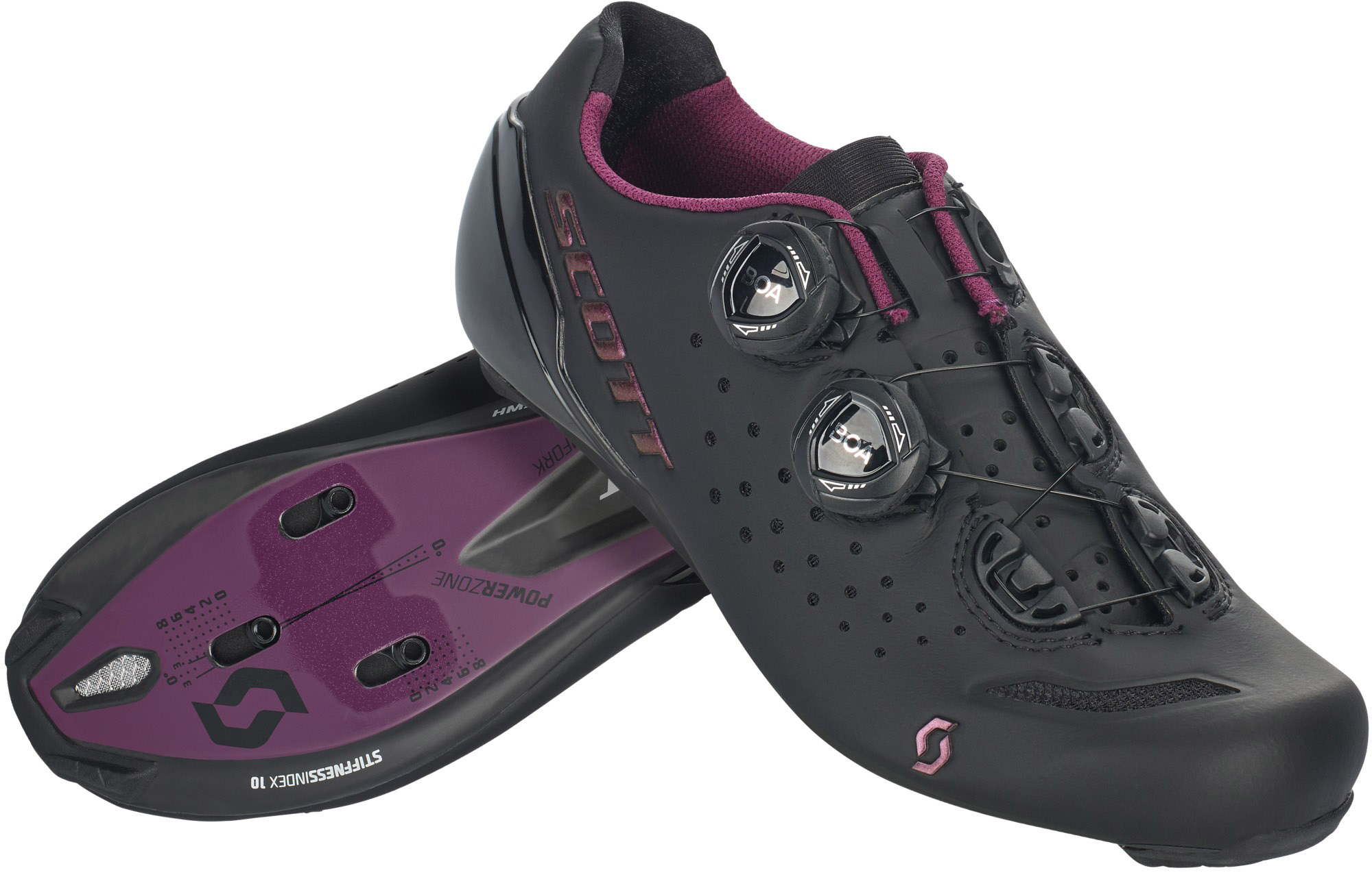 Scott Road Rc Lady Cykelsko Sort Lilla