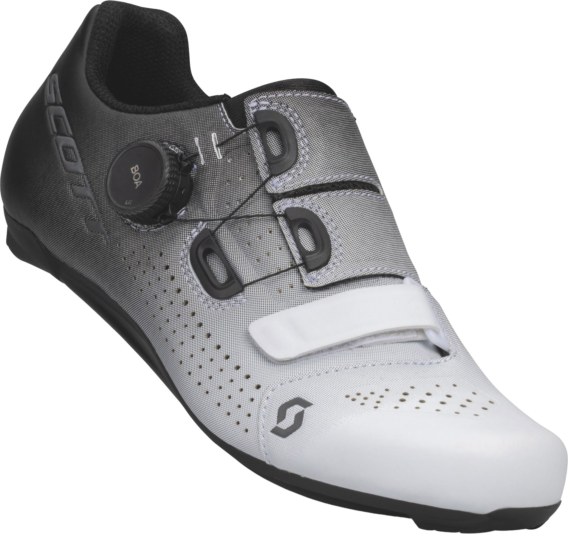 Scott Road Team Boa Dame Cykelsko Black Fade White