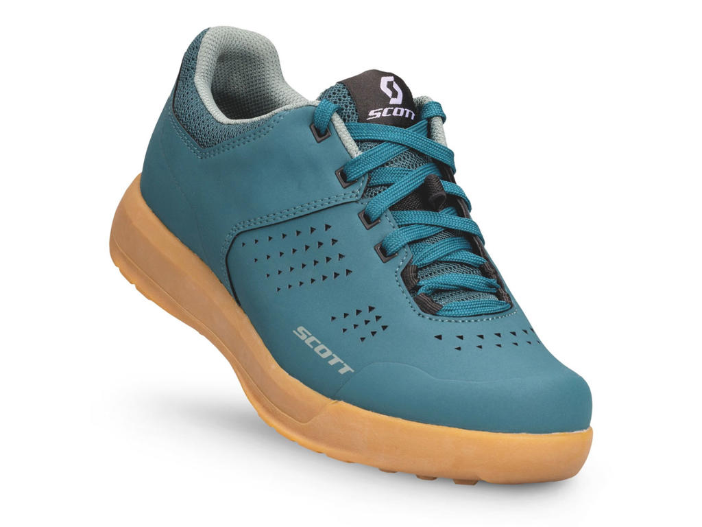 Scott Shr-alp Mtb Cykelsko Dame Flat Petrol Blue Mint Str  39