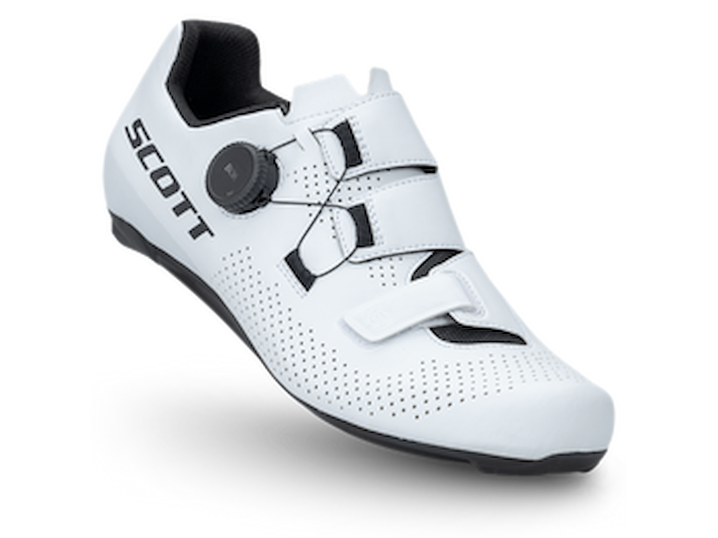 Scott Team Boa Cykelsko Race Hvid Sort Str  45
