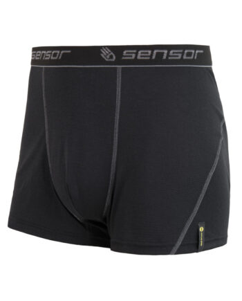 Sensor Double Face Boxer Boxershorts Herre Sort Str