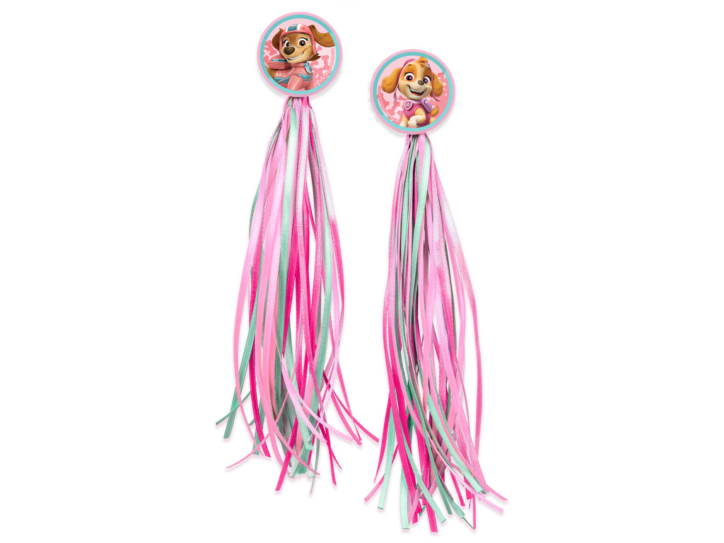 Seven Paw Patrol Streamers Til Cykelstyr Pink