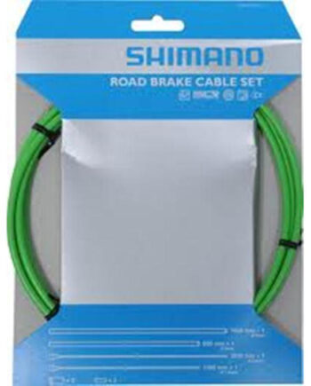 Shimano Bremsekabel Sæt Ptfe Grøn Til Racer Sportscykler