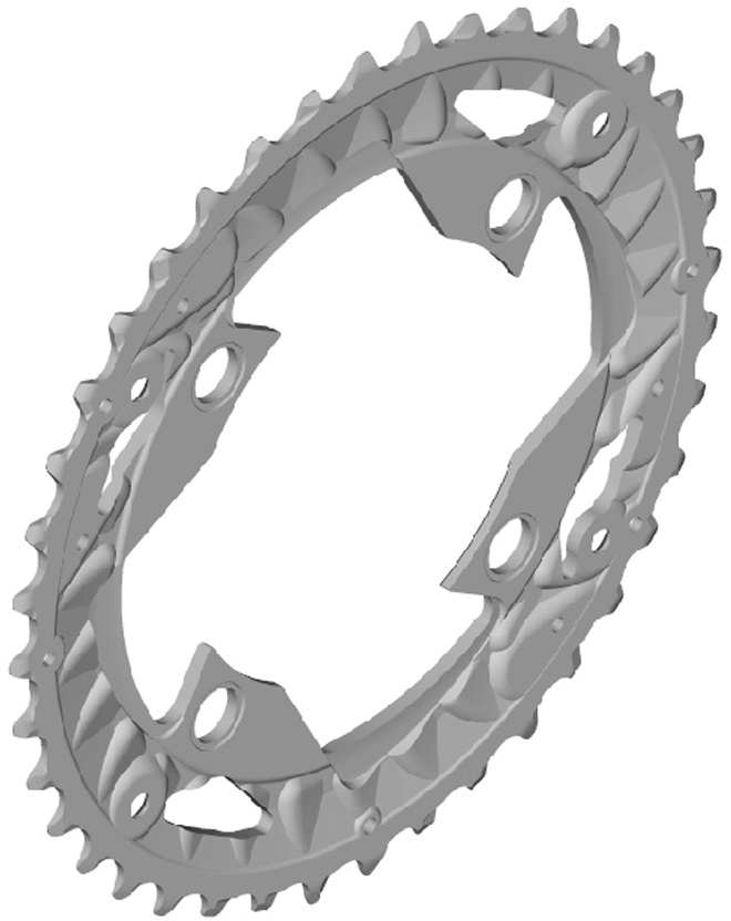 Shimano Klinge 40t-an Fc-mt500 40t 10sp