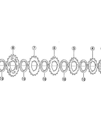 Shimano Klinge 14 Tands     Til Hg Kassette Pos
