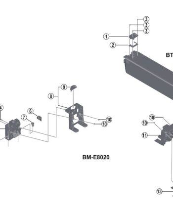 Shimano Steps Gummiholder Til Batteriholder Model Bm-e8020
