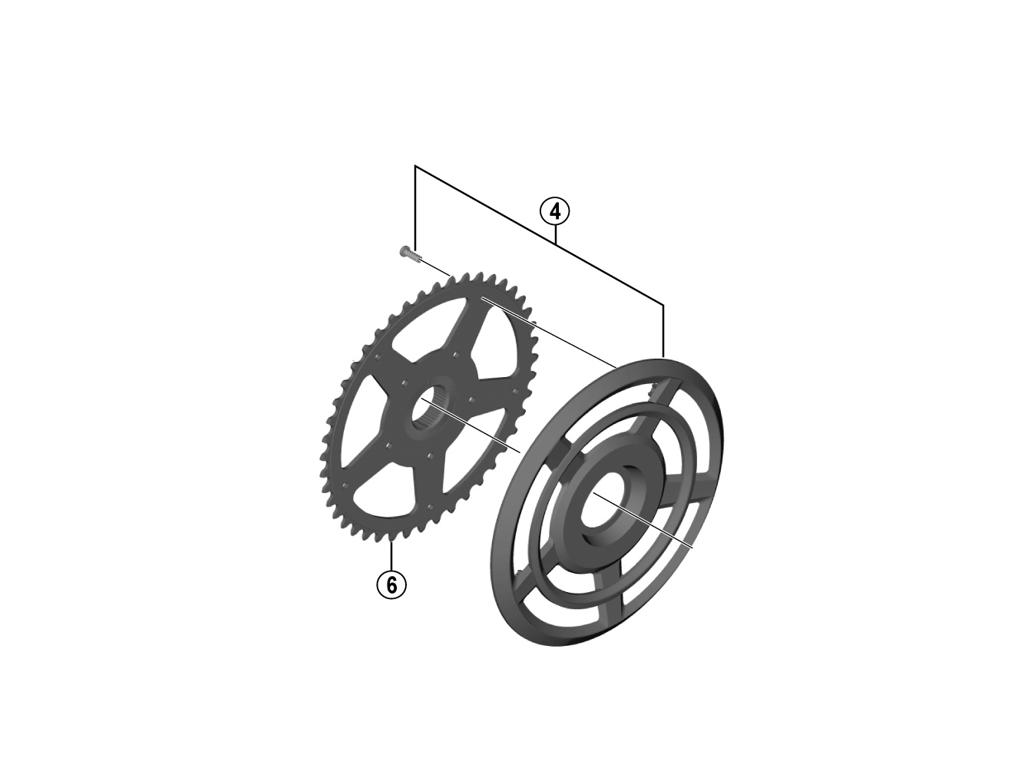 Shimano Steps Kædebeskytter Til 44 Tands Klinge Fc-e6000