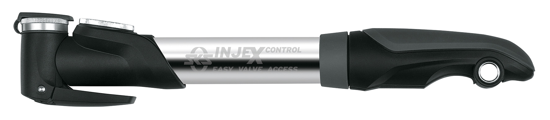 Sks Injex Control Minipumpe Manometer 283mm Multi Ventil 10bar 144psi Sølv