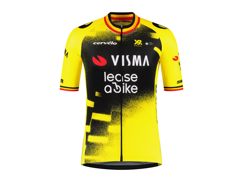 Team Visma   Lease   Bike Cykeltrøje Korte ærmer Wout Van Aert Wing Beat Replica