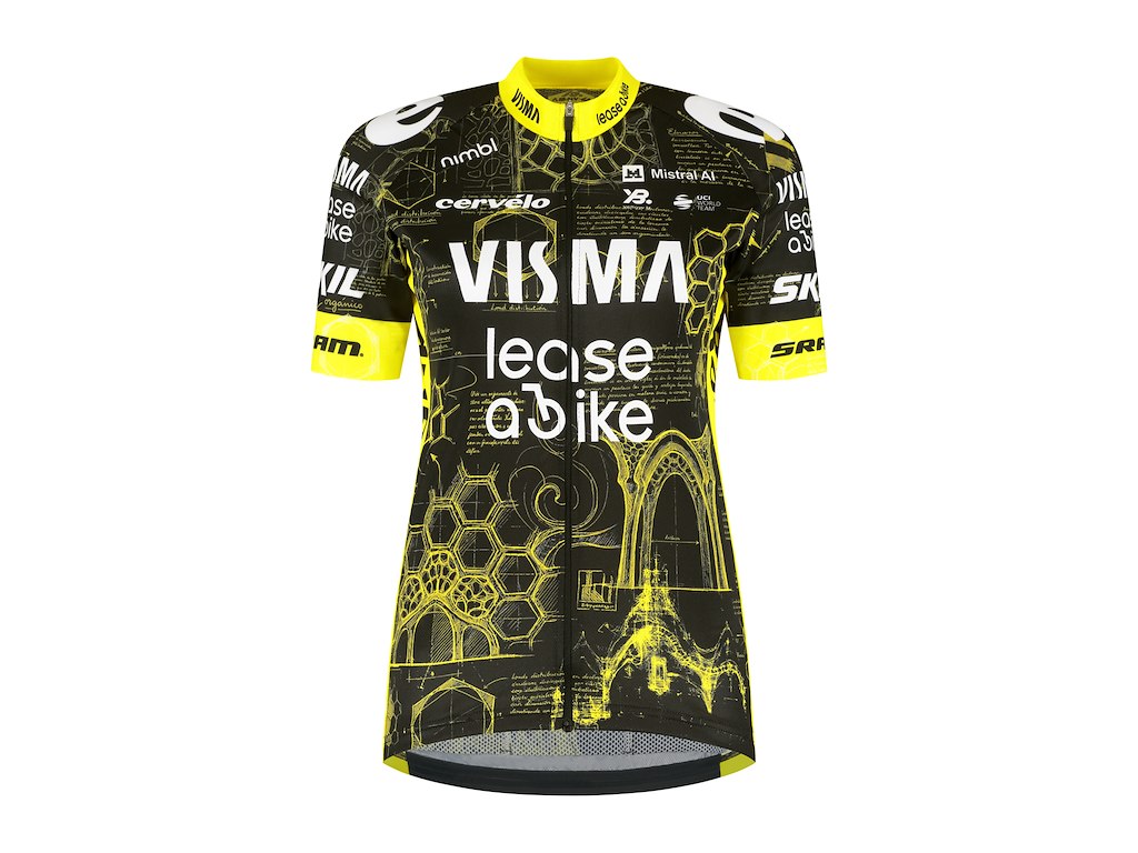 Team Visma Lease   Bike Tdf 2026 Replica Cykeltrøje Korte ærmer Barn Junior Str  128