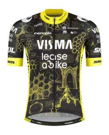 Team Visma Lease   Bike Tdf 2026 Replica Cykeltrøje Korte ærmer Herre Str