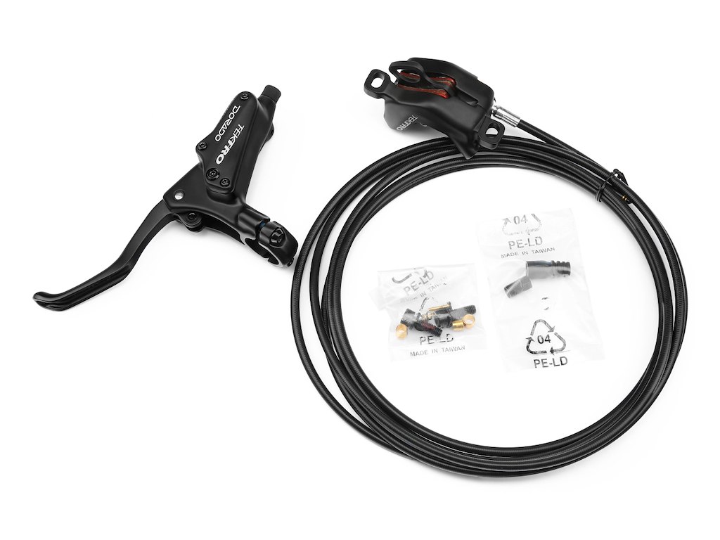 Tektro Hydraulisk Bremsesæt Venstre Stemplet Med 3mm Rotor ø5 5mm 3200mm Lang Bresmeslange