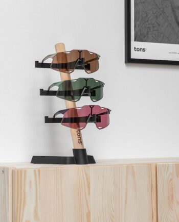 Tons Desk Organiser Til Tre Par Solbriller Naturlig Eg