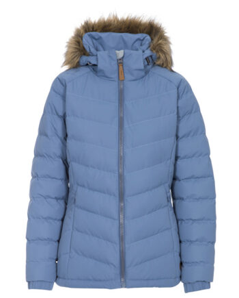 Trespass Nadina Fiberjakke Med Hætte Dame Denim Blue Str