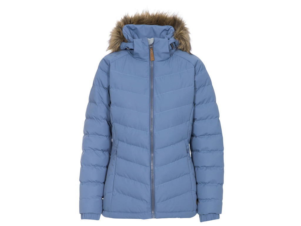 Trespass Nadina Fiberjakke Med Hætte Dame Denim Blue Str