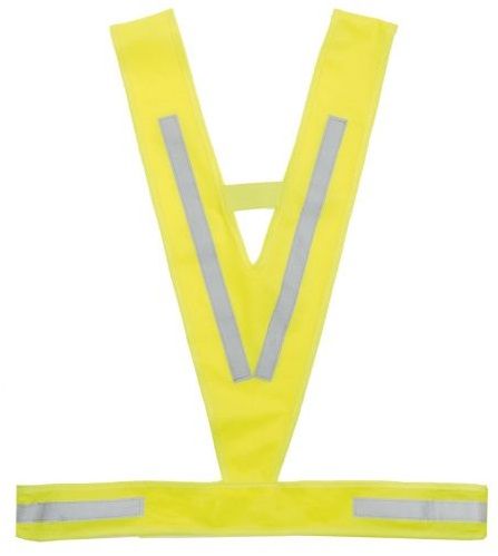 Triangle Neongul Refleksvest Med Elastik   Xs   Og