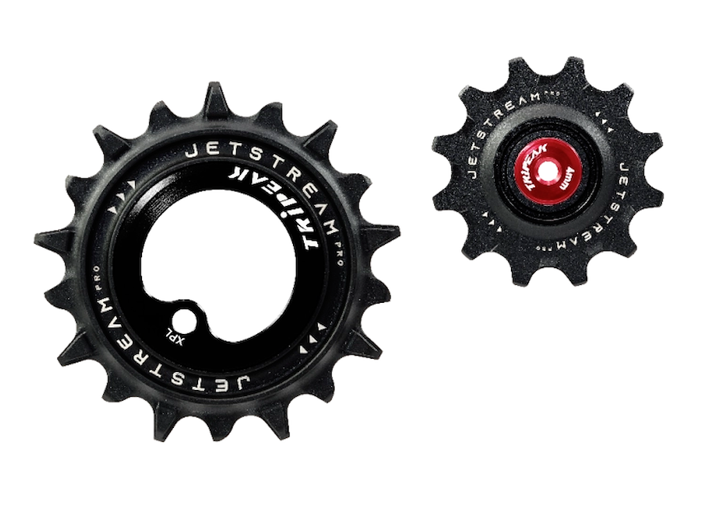 Tripeak Oversized Pulleyhjul Jetstream Pro Keramiske Lejer Sram Axs Force Rival Xplr 12t 18t Sort