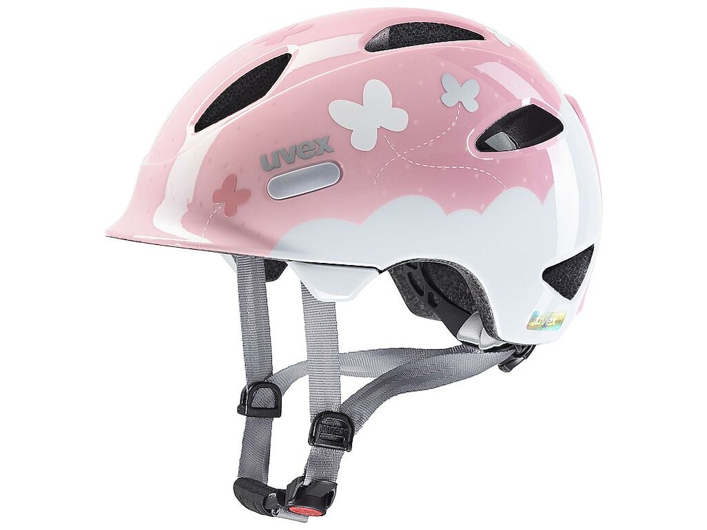 Uvex Oyo Style Cykelhjelm Kids Butterfly Pink Str 45-50 Cm