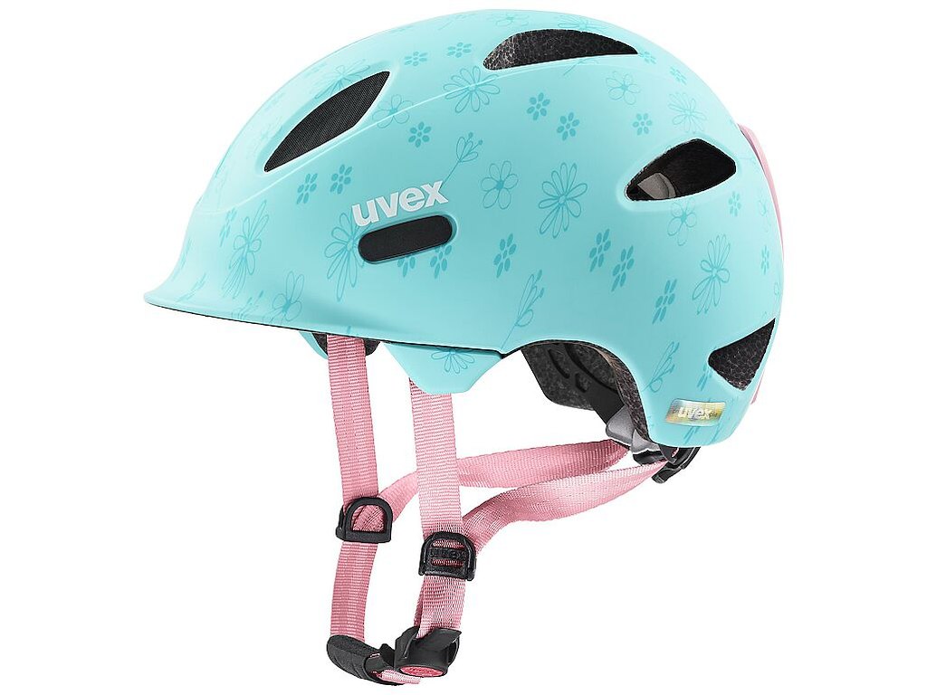 Uvex Oyo Style Cykelhjelm Kids Flowers Cyan Matt Str  50-54 Cm