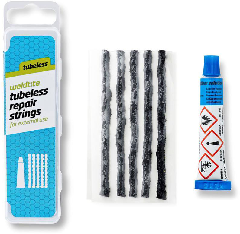Weldtite Tubeless Kit Inkl  Lim   Dæk-plugs