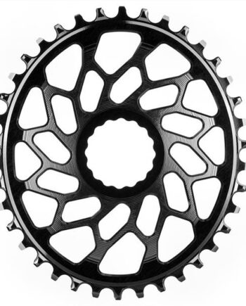 Absolute Black Singlespeed Klinge 38t Oval Direkte Montering Sort