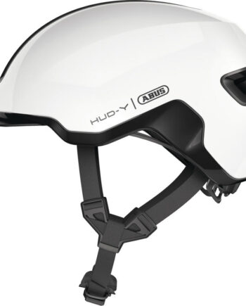Abus Hud-  Cykelhjelm Shiny White Str