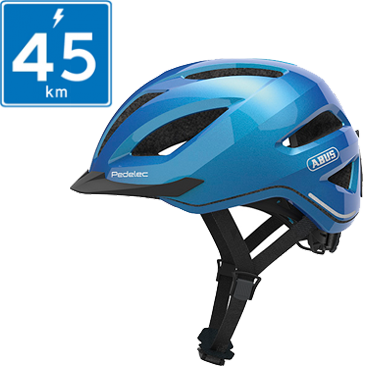 Abus Pedelec     Hjelm    Led Lys Steel Blue