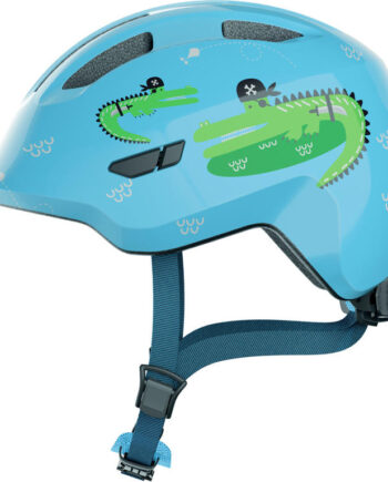 Abus Smiley     Cykelhjelm Til Børn Blue Croco Str  45-50 Cm