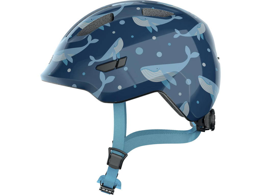 Abus Smiley Cykelhjelm Til Børn Blue Whale Str 50-55 Cm